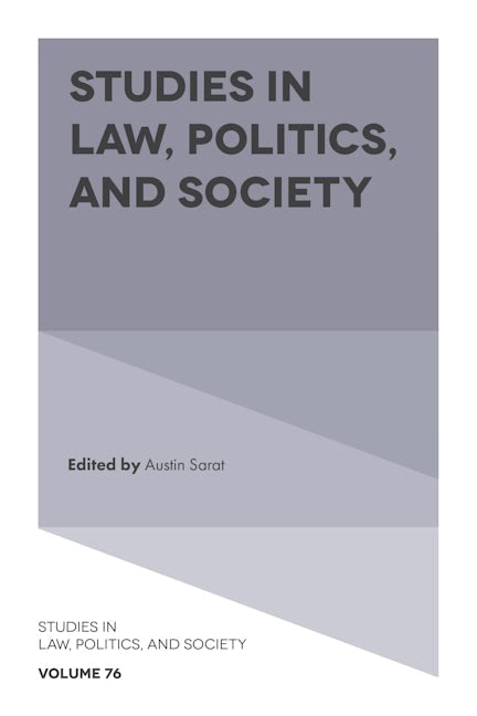 Book cover image for Studies in Law, Politics, and Society ISBN: 9781787562080